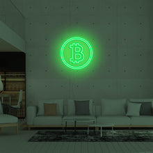 Lade das Bild in den Galerie-Viewer, Bitcoin Crypto Coin Neonschild