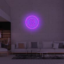 Lade das Bild in den Galerie-Viewer, Bitcoin Crypto Coin Neonschild