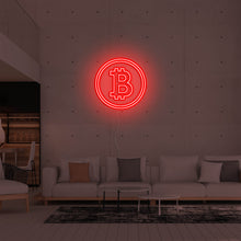 Lade das Bild in den Galerie-Viewer, Bitcoin Crypto Coin Neonschild