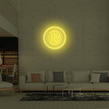Lade das Bild in den Galerie-Viewer, Bitcoin Crypto Coin Neonschild