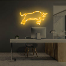 Lade das Bild in den Galerie-Viewer, Wall Street Bull Neonschild
