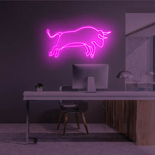 Lade das Bild in den Galerie-Viewer, Wall Street Bull Neonschild