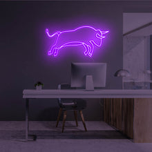 Lade das Bild in den Galerie-Viewer, Wall Street Bull Neonschild