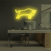 Lade das Bild in den Galerie-Viewer, Wall Street Bull Neonschild