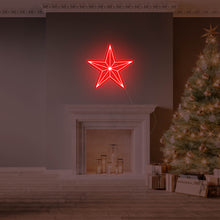 Lade das Bild in den Galerie-Viewer, Weihnachtsstern Neonschild