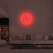 Lade das Bild in den Galerie-Viewer, Dollar "Coin" Neonschild