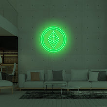 Lade das Bild in den Galerie-Viewer, Ethereum Crypto Coin Neonschild