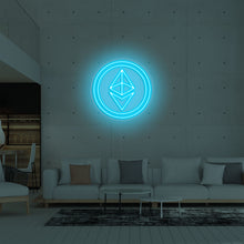 Lade das Bild in den Galerie-Viewer, Ethereum Crypto Coin Neonschild