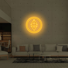Lade das Bild in den Galerie-Viewer, Ethereum Crypto Coin Neonschild