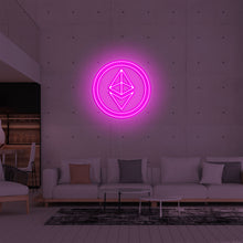 Lade das Bild in den Galerie-Viewer, Ethereum Crypto Coin Neonschild