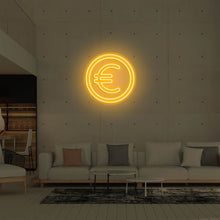 Lade das Bild in den Galerie-Viewer, Euro Währung Neonschild