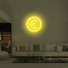 Lade das Bild in den Galerie-Viewer, Euro Währung Neonschild