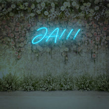 Lade das Bild in den Galerie-Viewer, Ja!!! Hochzeit Neonschild