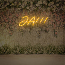 Lade das Bild in den Galerie-Viewer, Ja!!! Hochzeit Neonschild