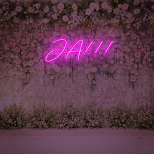 Lade das Bild in den Galerie-Viewer, Ja!!! Hochzeit Neonschild