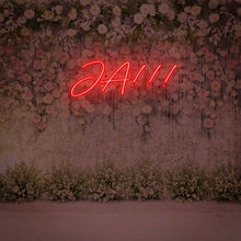Lade das Bild in den Galerie-Viewer, Ja!!! Hochzeit Neonschild
