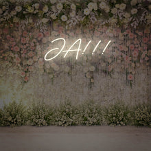 Lade das Bild in den Galerie-Viewer, Ja!!! Hochzeit Neonschild