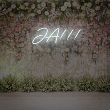 Lade das Bild in den Galerie-Viewer, Ja!!! Hochzeit Neonschild