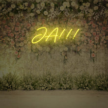 Lade das Bild in den Galerie-Viewer, Ja!!! Hochzeit Neonschild