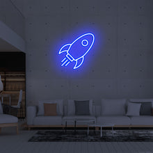 Lade das Bild in den Galerie-Viewer, Rakete Neonschild