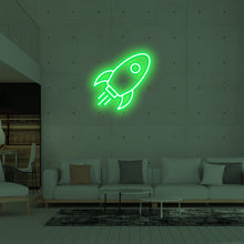 Lade das Bild in den Galerie-Viewer, Rakete Neonschild