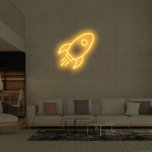 Lade das Bild in den Galerie-Viewer, Rakete Neonschild
