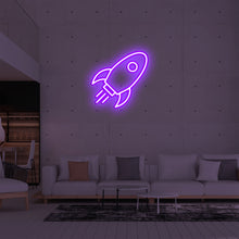 Lade das Bild in den Galerie-Viewer, Rakete Neonschild