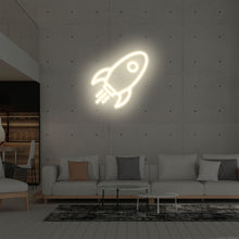 Lade das Bild in den Galerie-Viewer, Rakete Neonschild