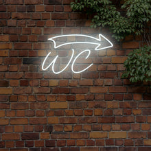 Lade das Bild in den Galerie-Viewer, "WC" Neonrichtungsschild