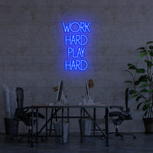 Lade das Bild in den Galerie-Viewer, Work Hard Play Hard Neonschild