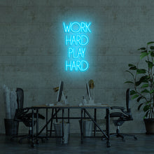 Lade das Bild in den Galerie-Viewer, Work Hard Play Hard Neonschild