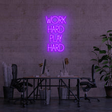 Lade das Bild in den Galerie-Viewer, Work Hard Play Hard Neonschild