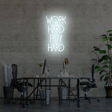 Lade das Bild in den Galerie-Viewer, Work Hard Play Hard Neonschild