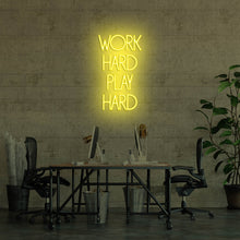 Lade das Bild in den Galerie-Viewer, Work Hard Play Hard Neonschild