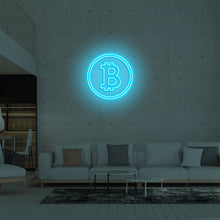Lade das Bild in den Galerie-Viewer, Bitcoin Crypto Coin Neonschild
