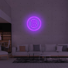 Lade das Bild in den Galerie-Viewer, Bitcoin Crypto Coin Neonschild
