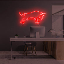 Lade das Bild in den Galerie-Viewer, Wall Street Bull Neonschild
