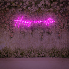 Lade das Bild in den Galerie-Viewer, &quot;Happy ever after&quot; Neonschild
