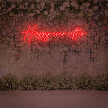 Lade das Bild in den Galerie-Viewer, &quot;Happy ever after&quot; Neonschild
