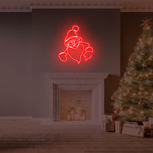 Lade das Bild in den Galerie-Viewer, Lustiger Weihnachtsmann Neonschild
