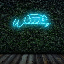 Lade das Bild in den Galerie-Viewer, &quot;Wedding&quot; Neonschild
